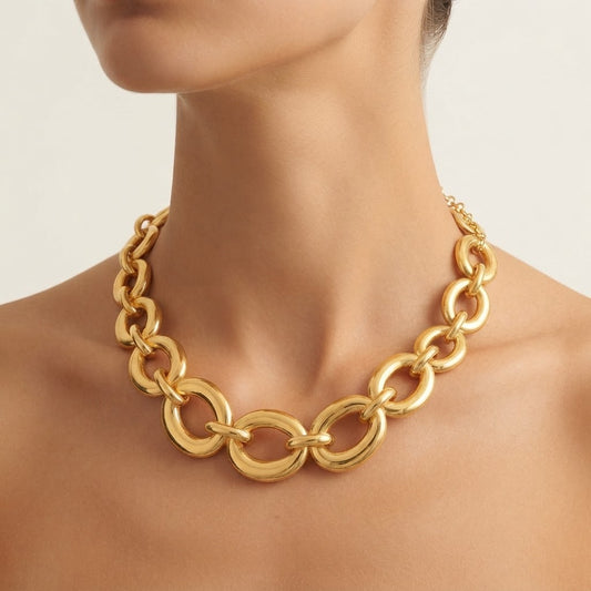 Collar Eslabón de acero inoxidable