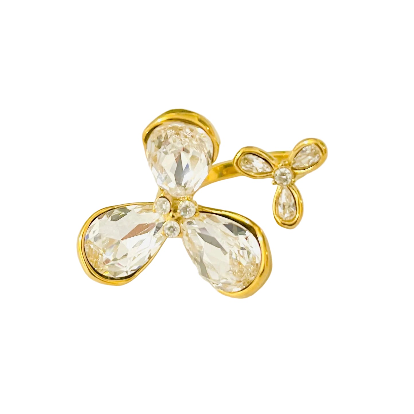 Anillos flor brillante