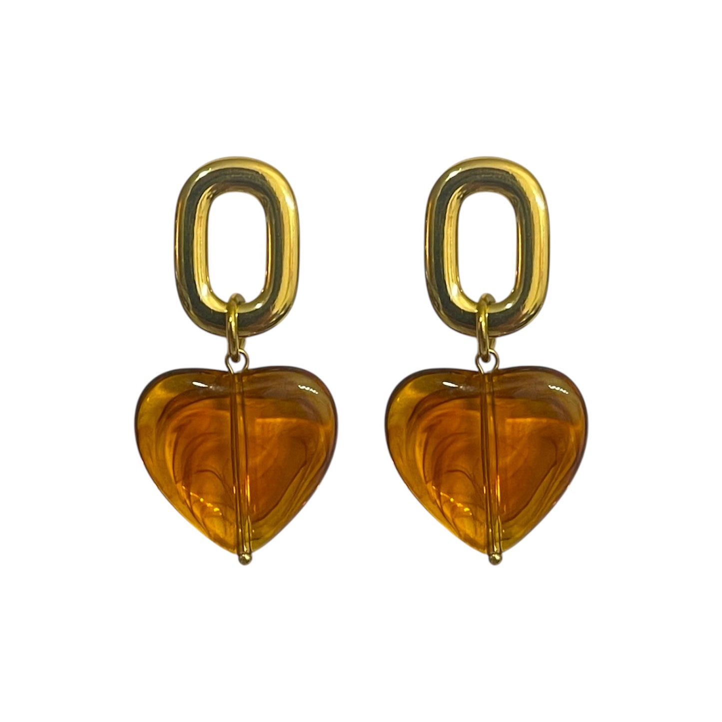 Pendientes Corazón de Ámbar