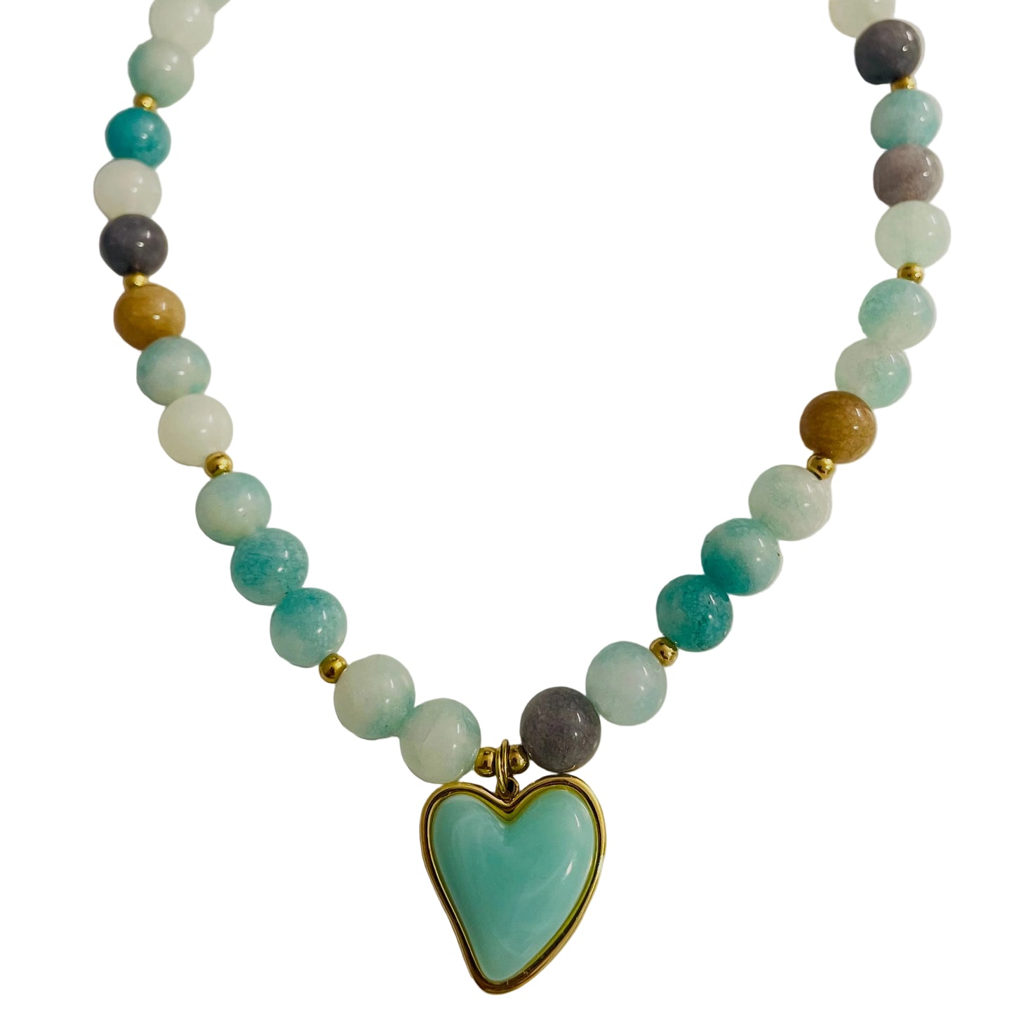 Collar Amazonita piedra natural