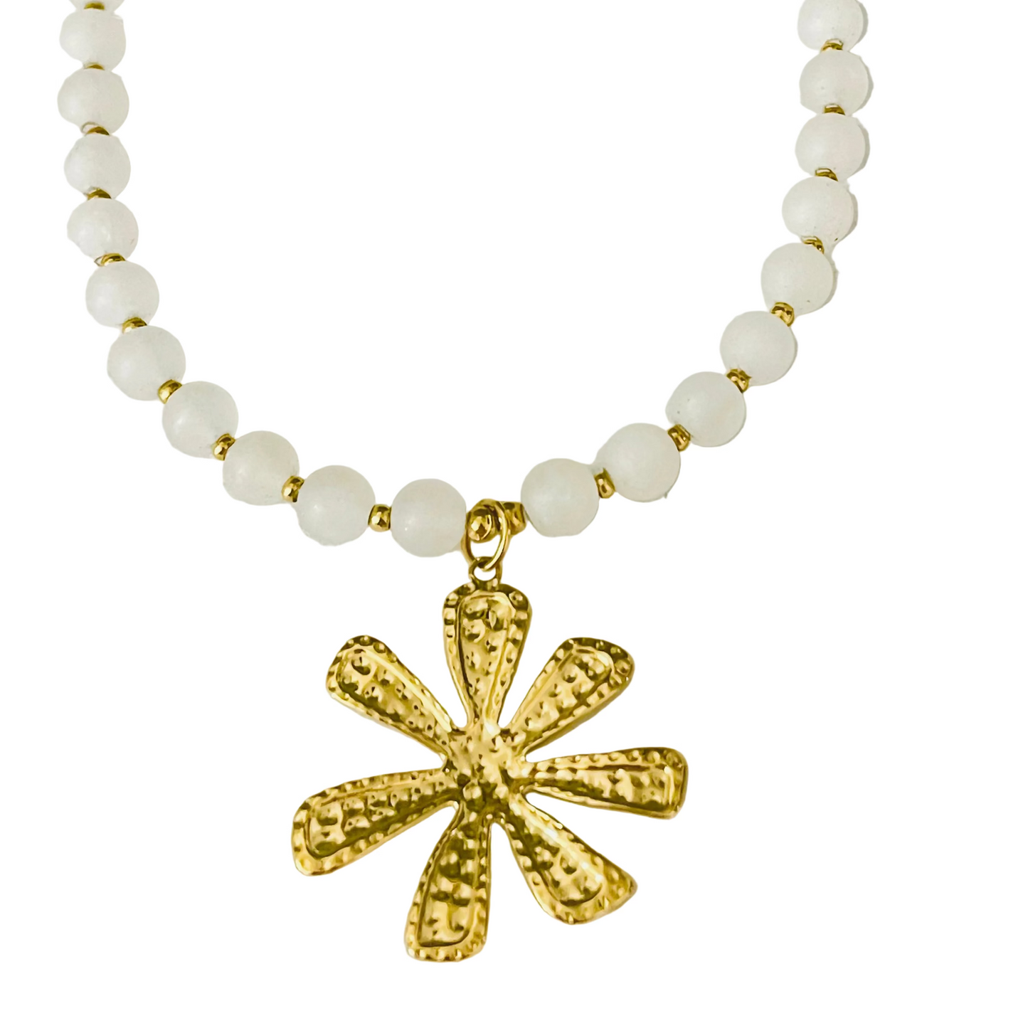 Collar cuarzo blanco