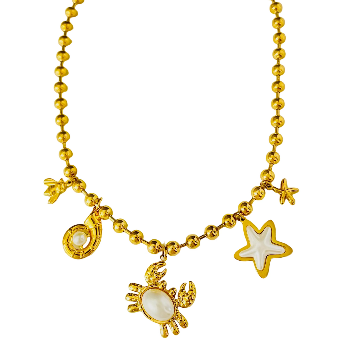 Collar tesoros del mar en acero