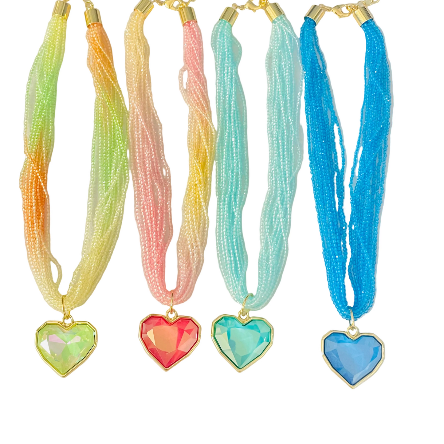 Collar corazón de verano