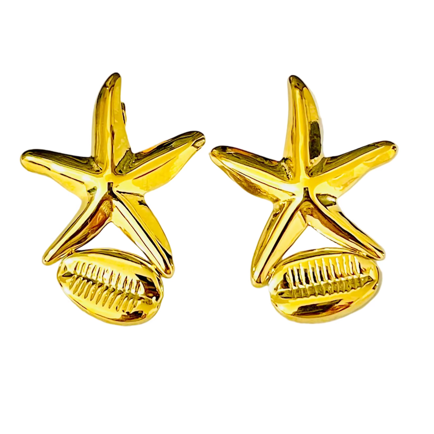 Pendientes mar de acero inoxidable