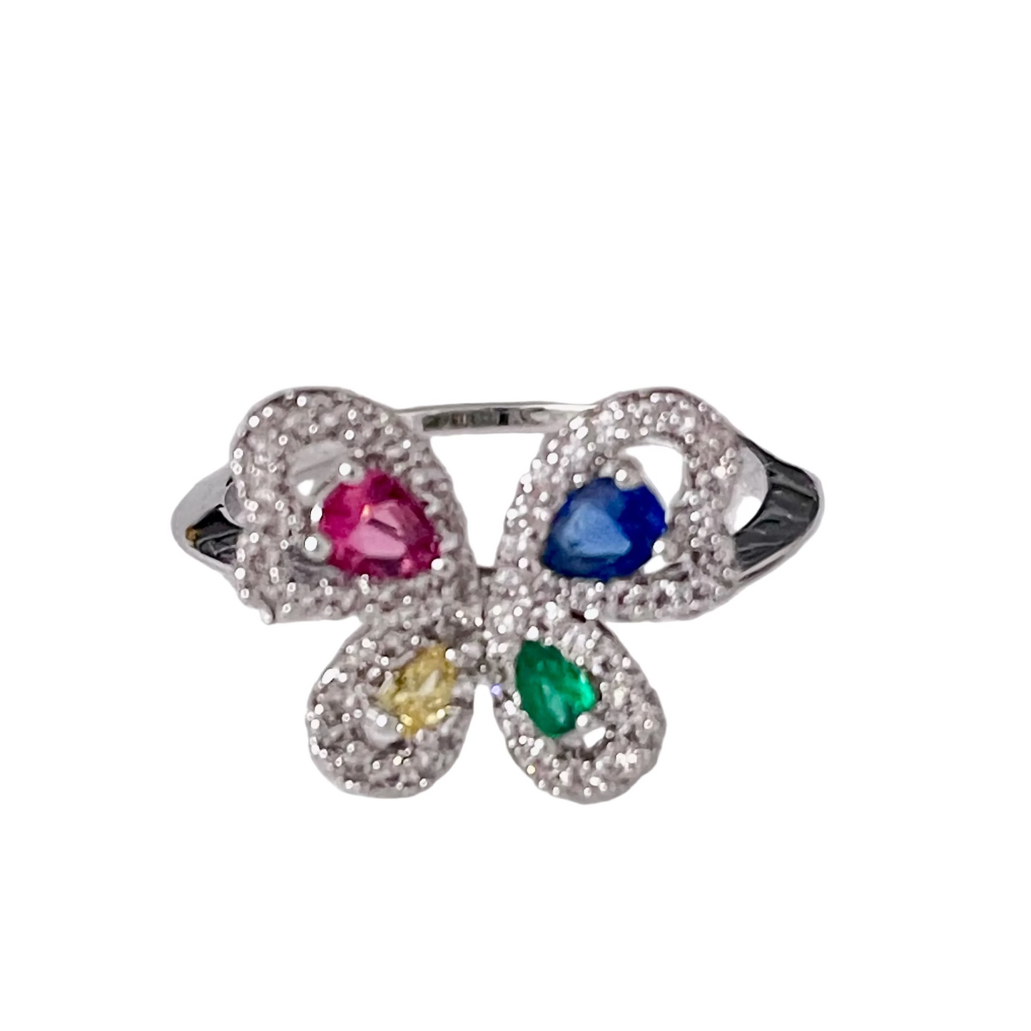 Anillos Mariposa multicolor