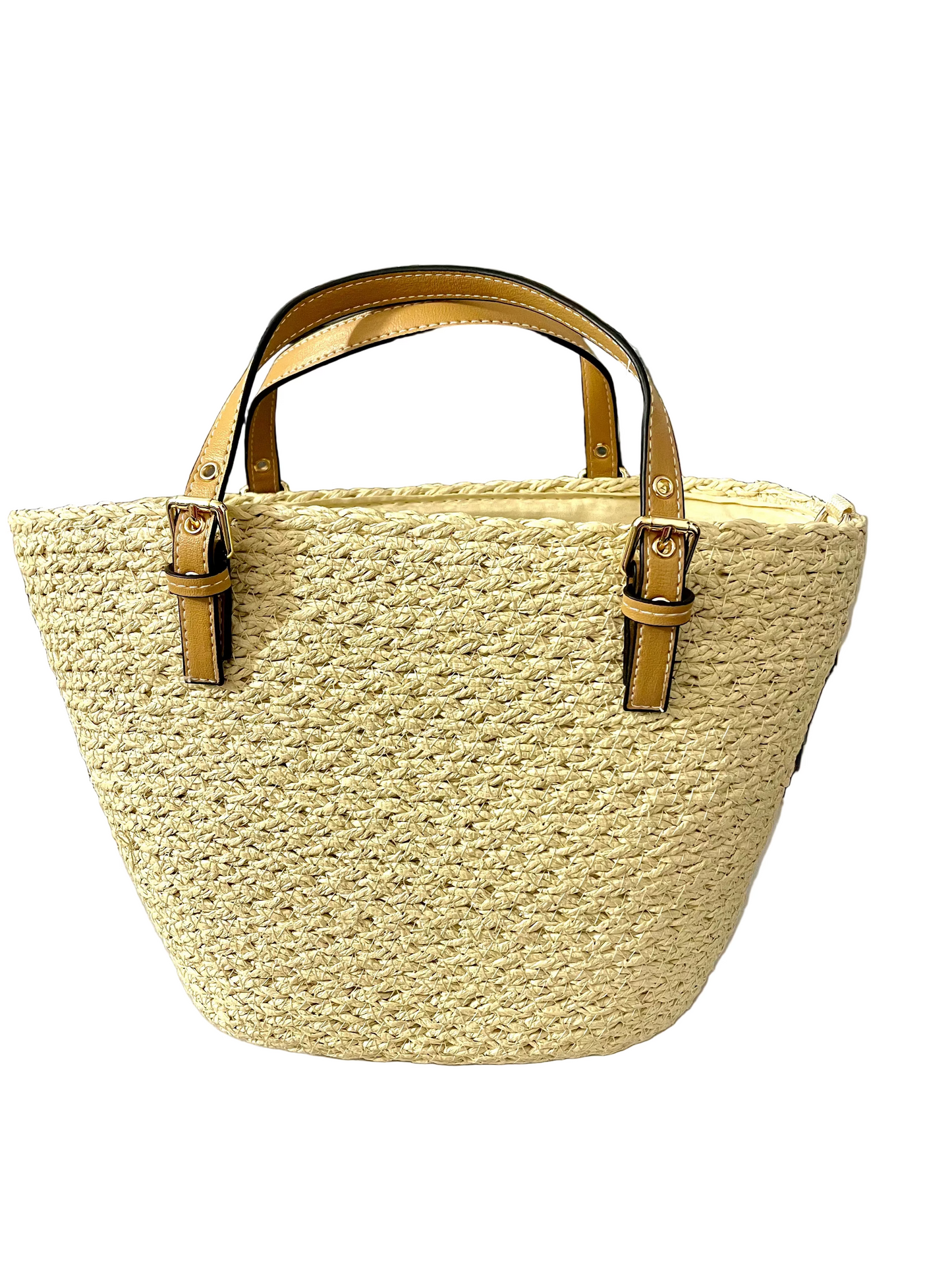 Bolso de rafia mediano