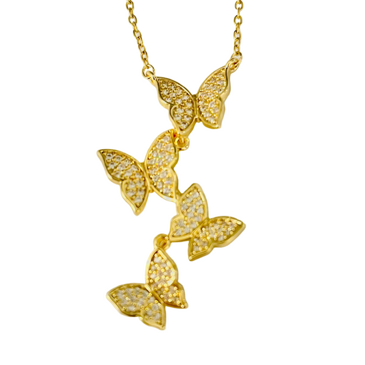 Collar Mariposas en vuelo