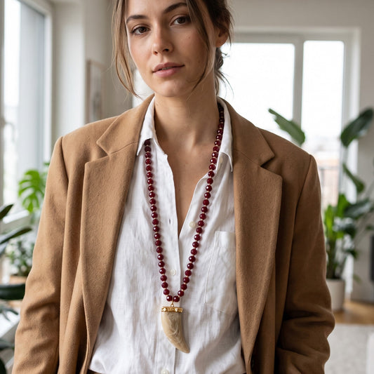 Collar largo cuerno