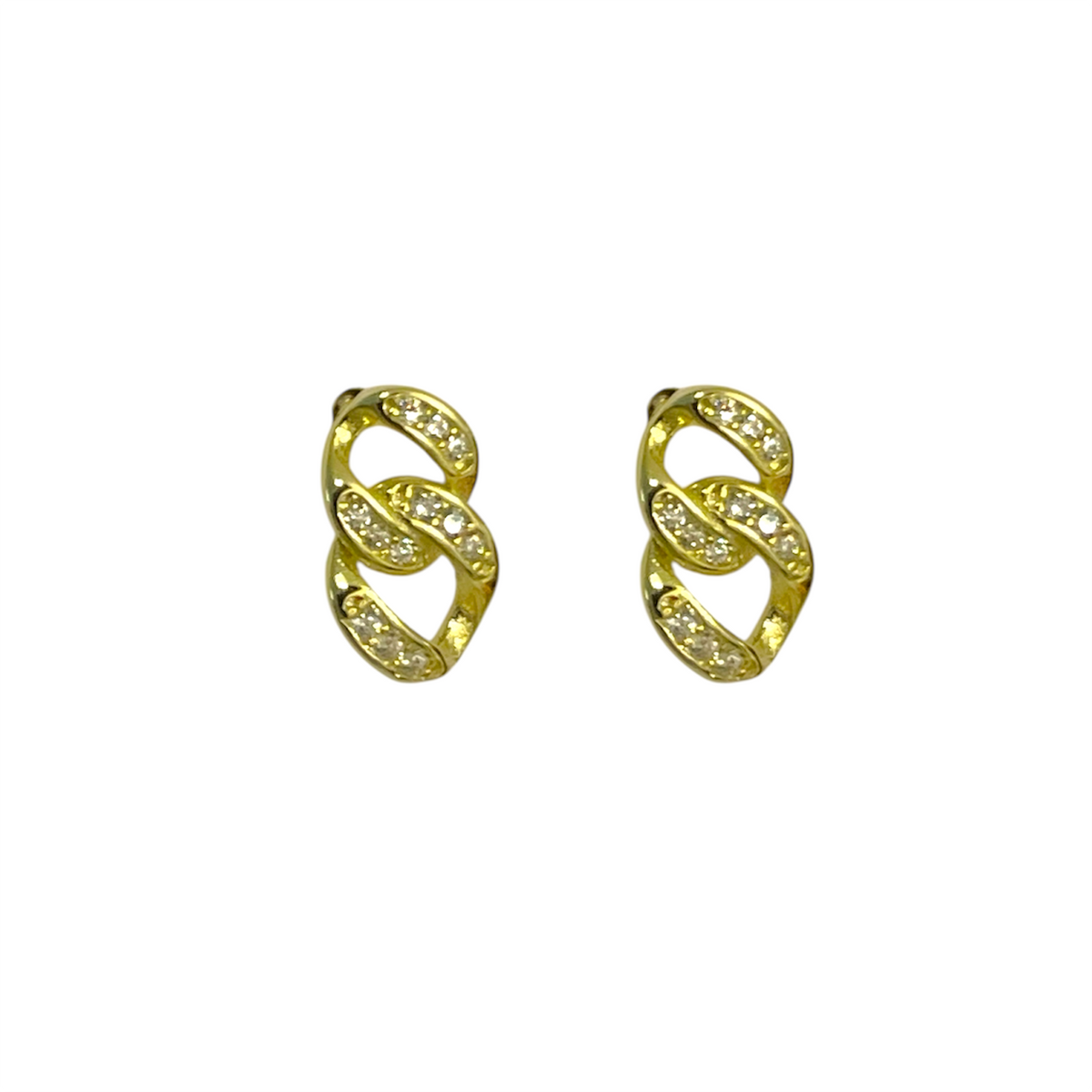 Pendientes Eslabones en Plata de Ley 925