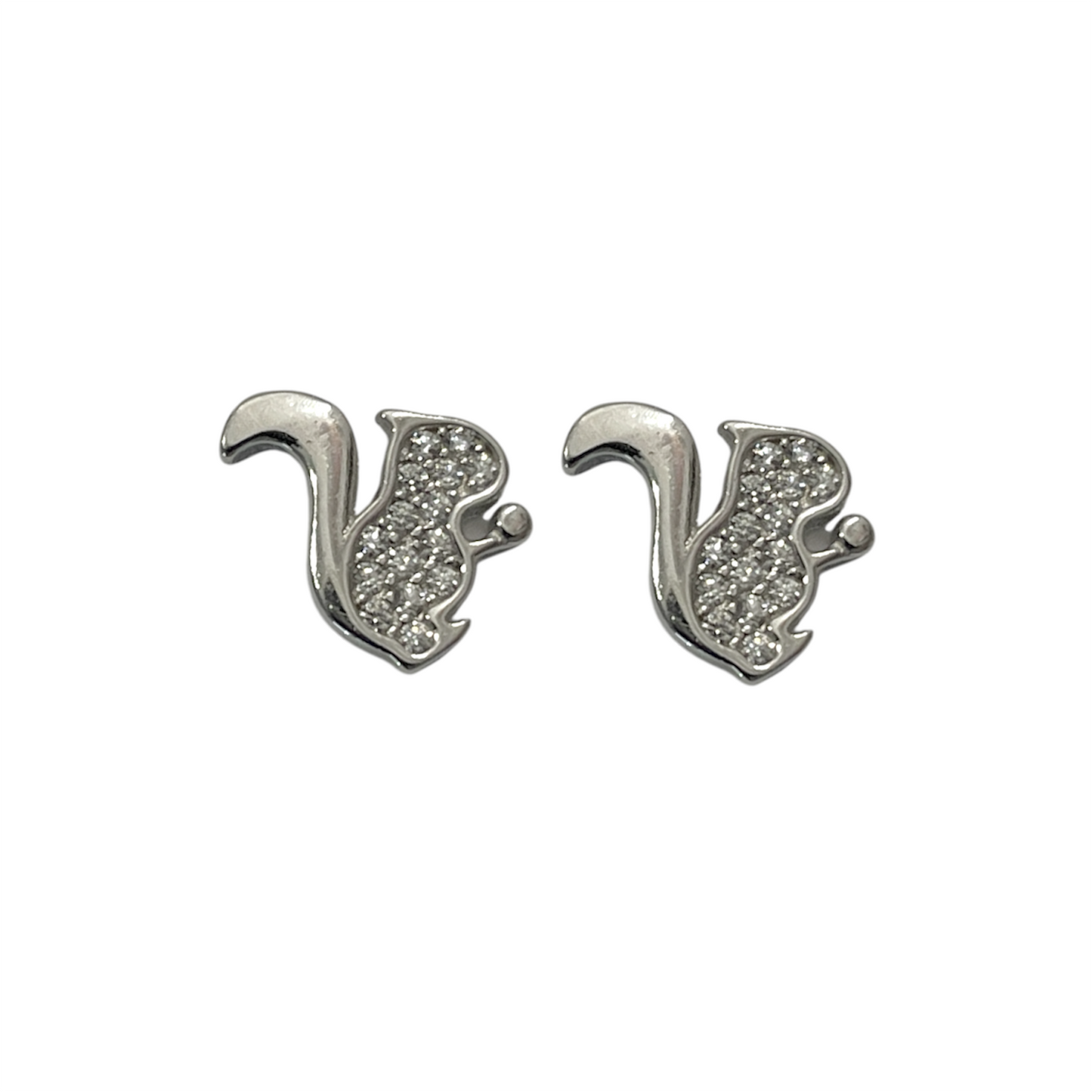 Pendientes Ardilla en Plata de Ley 925
