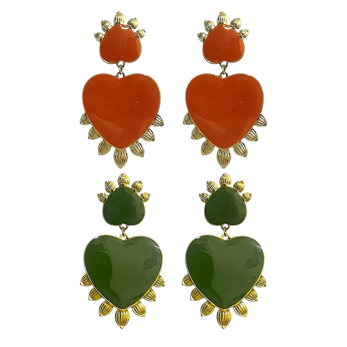 Pendientes Corazón Natura