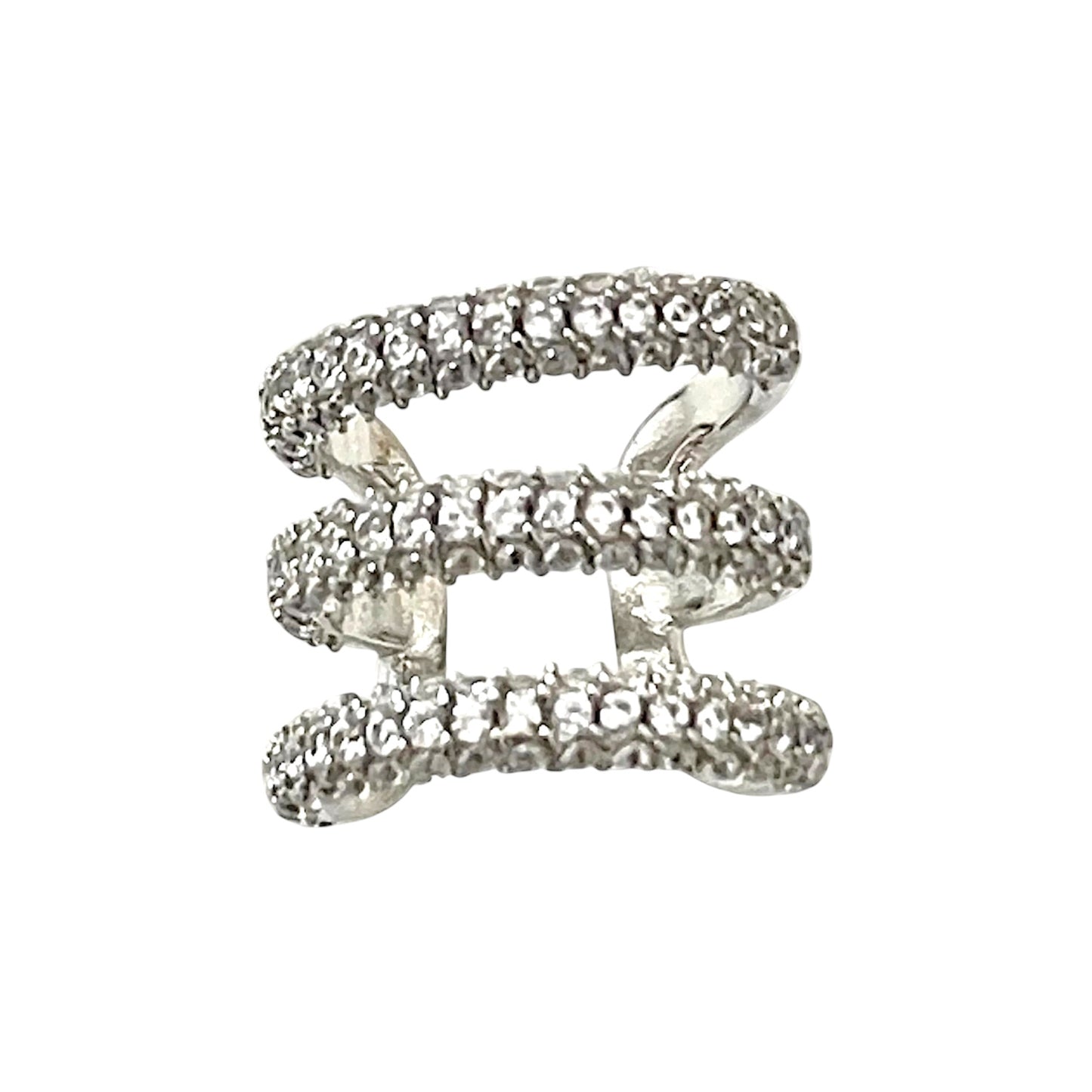 Pendientes Air-cuff Triple Brillo