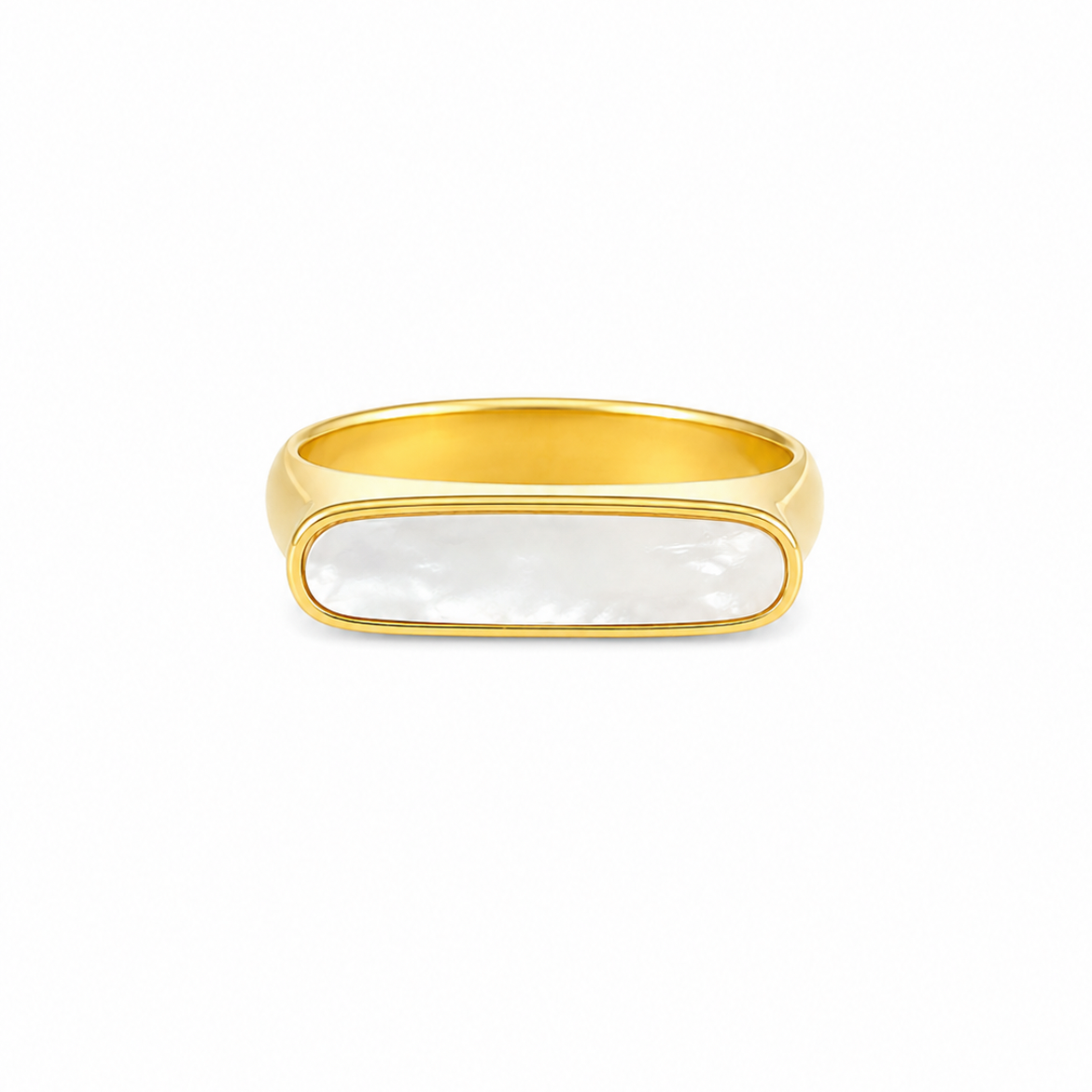 Anillo luna de acero inoxidable