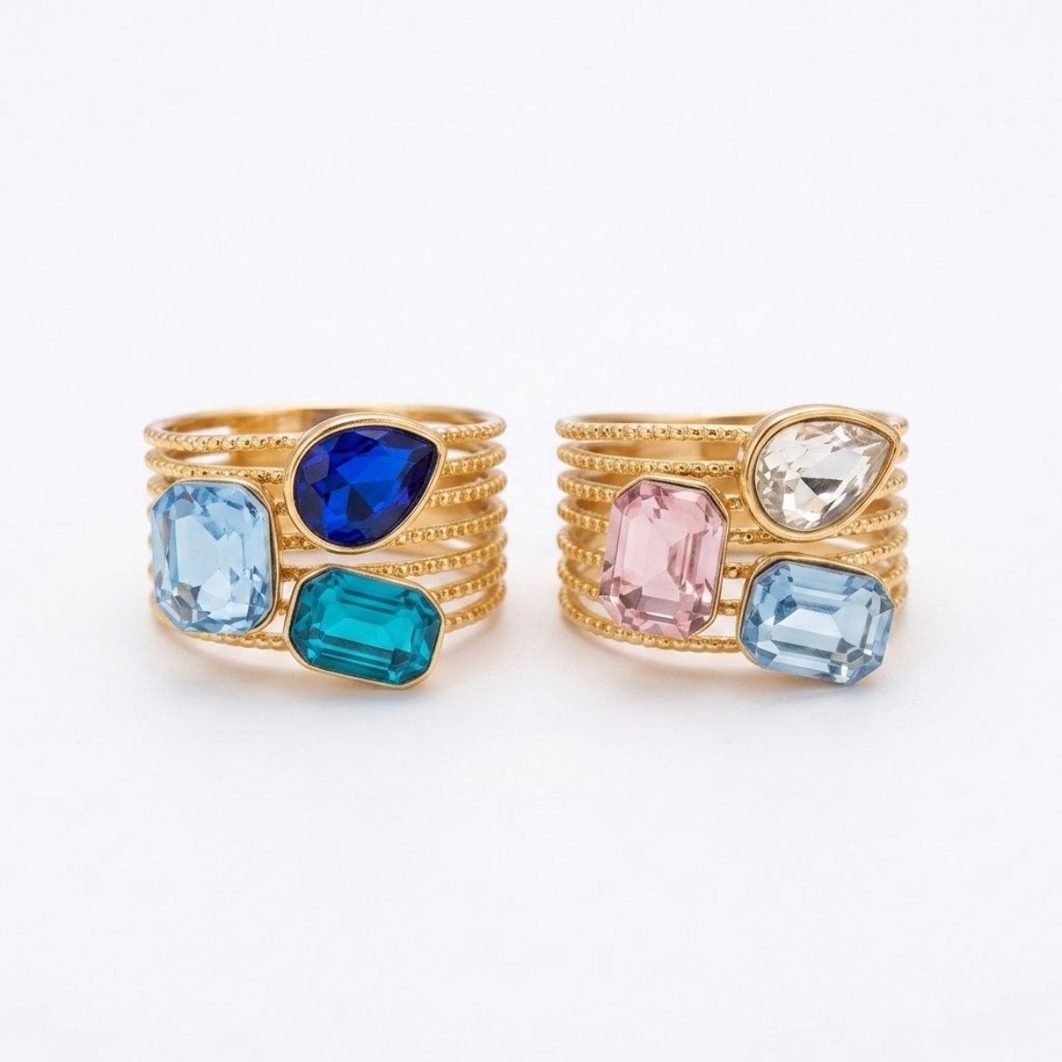 Anillo Riviera en Acero Inoxidable