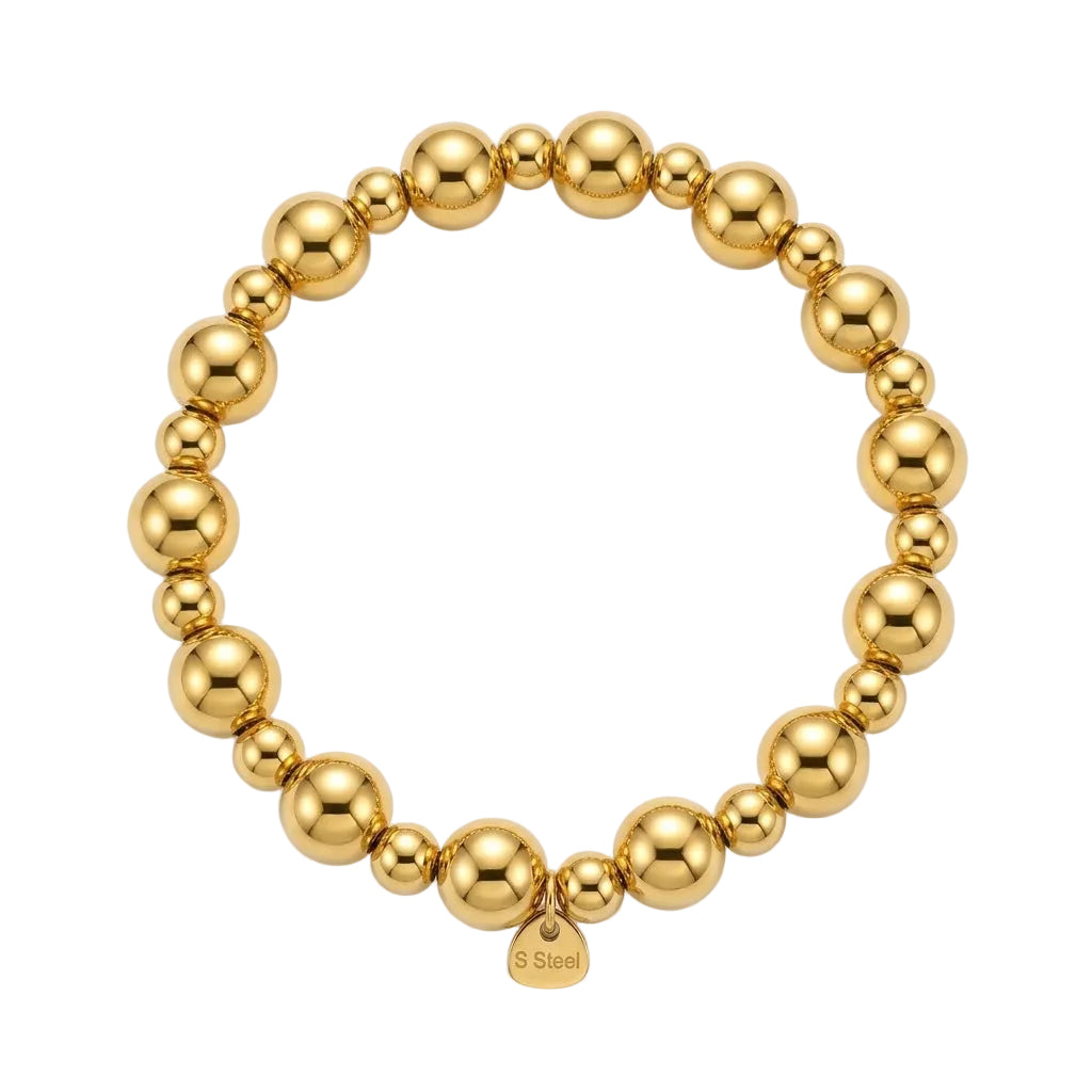 Pulsera cuentas doradas