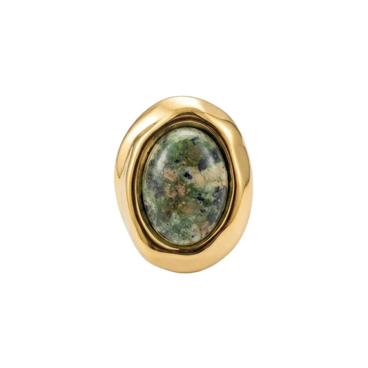 Anillos en piedras naturales acero inoxidable