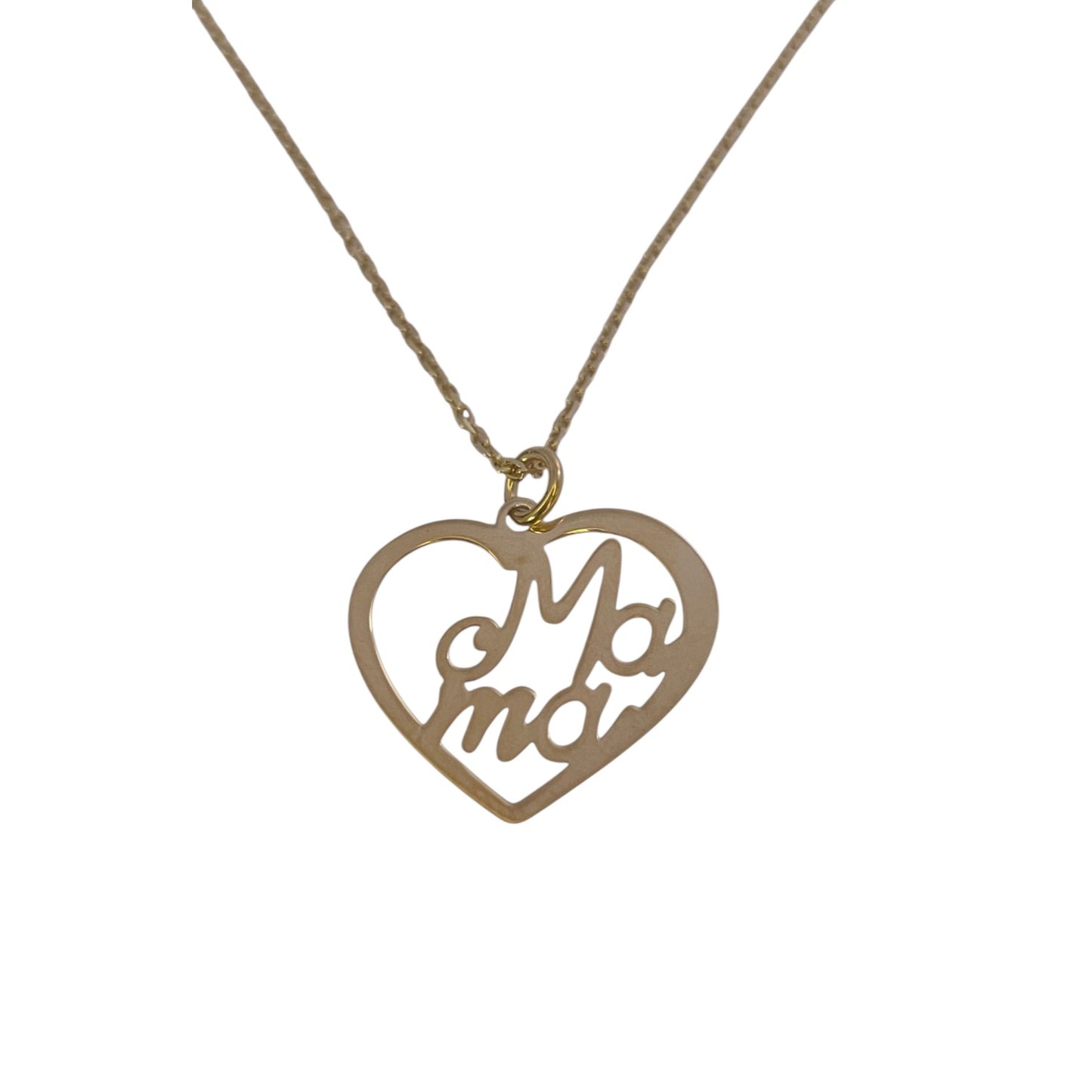 Collar Mom Plata 925 Baño en Oro