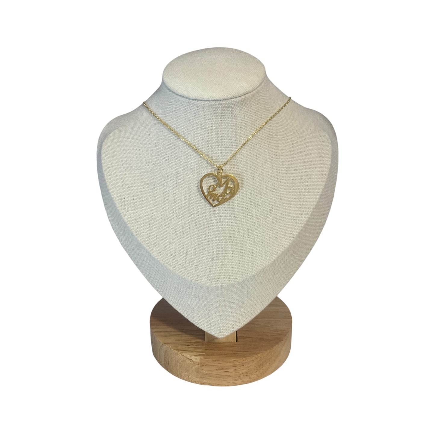 Collar Mom Plata 925 Baño en Oro