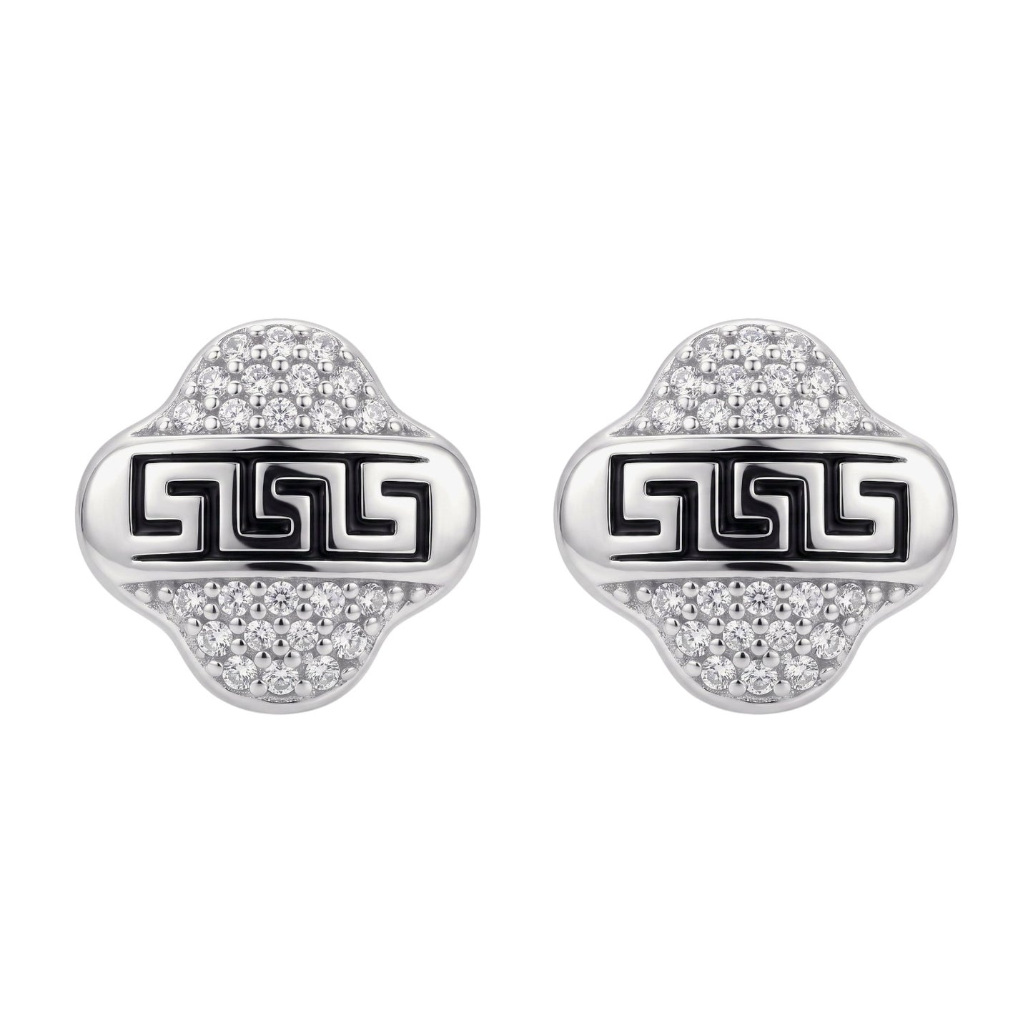 Pendientes Trevolia en Plata de Ley 925