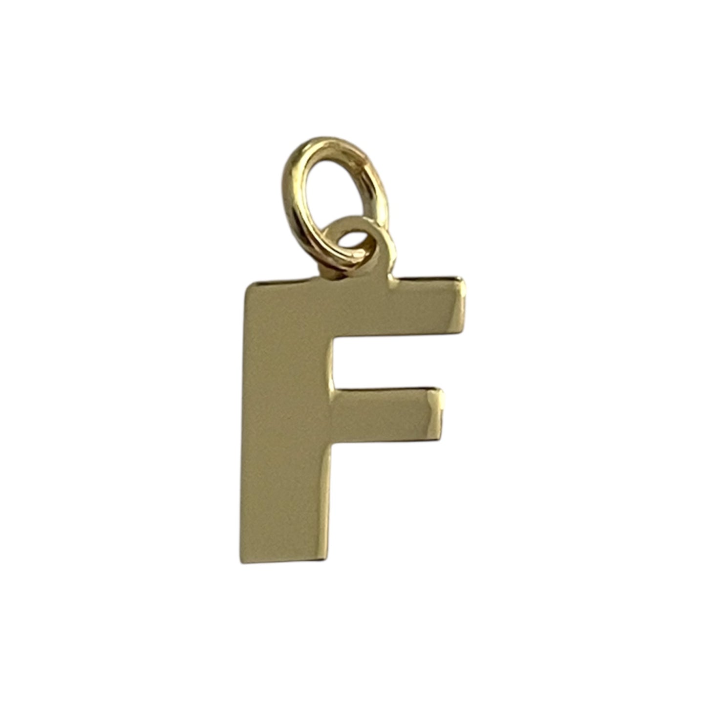 Colgante F Plata de Ley 925 Baño en Oro