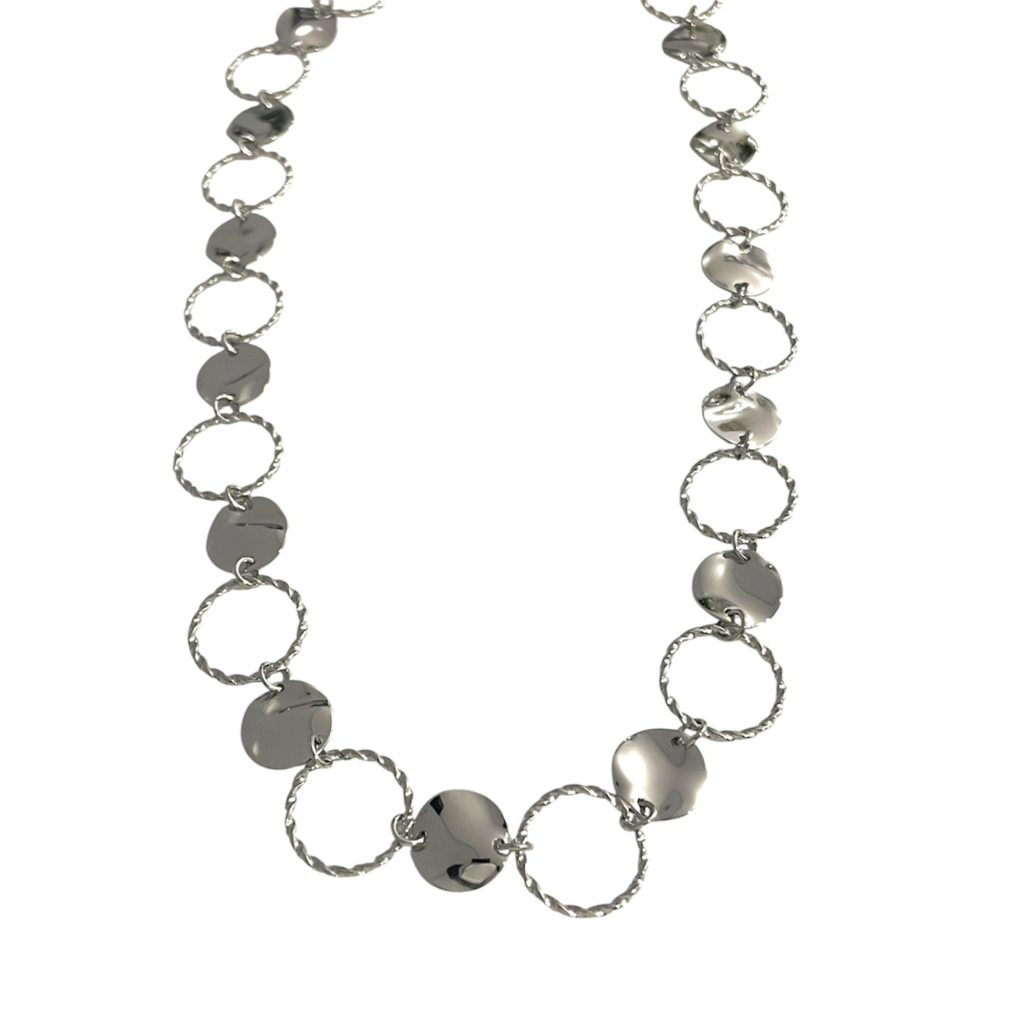Collar Órbita Plateado