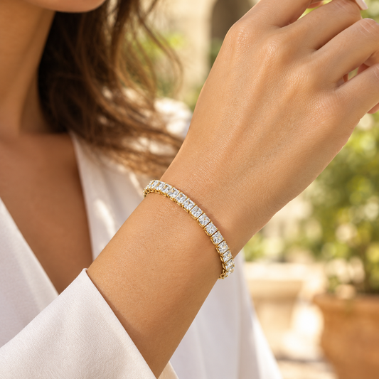 Pulseras tenis baguette