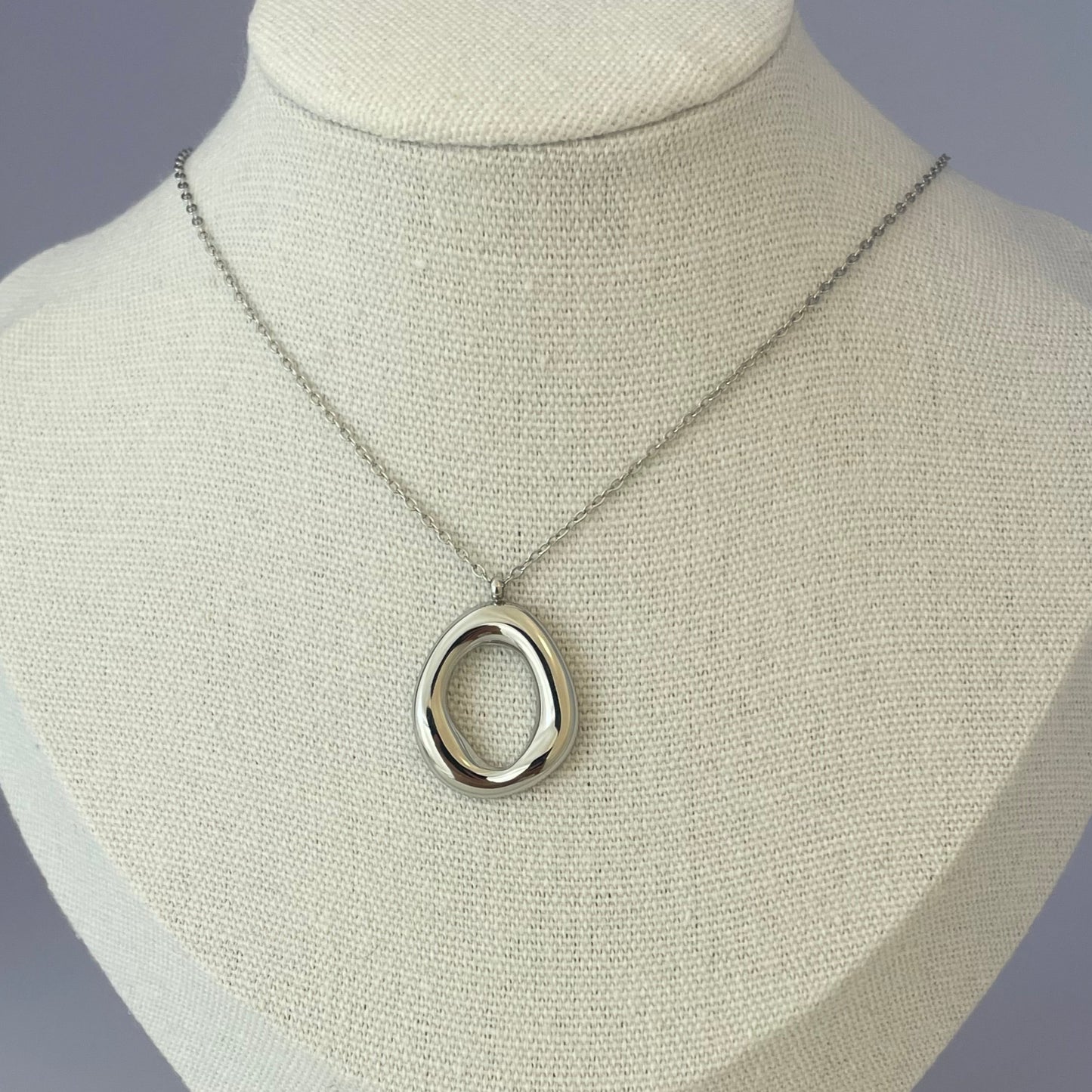 Collar Abstract Plateado