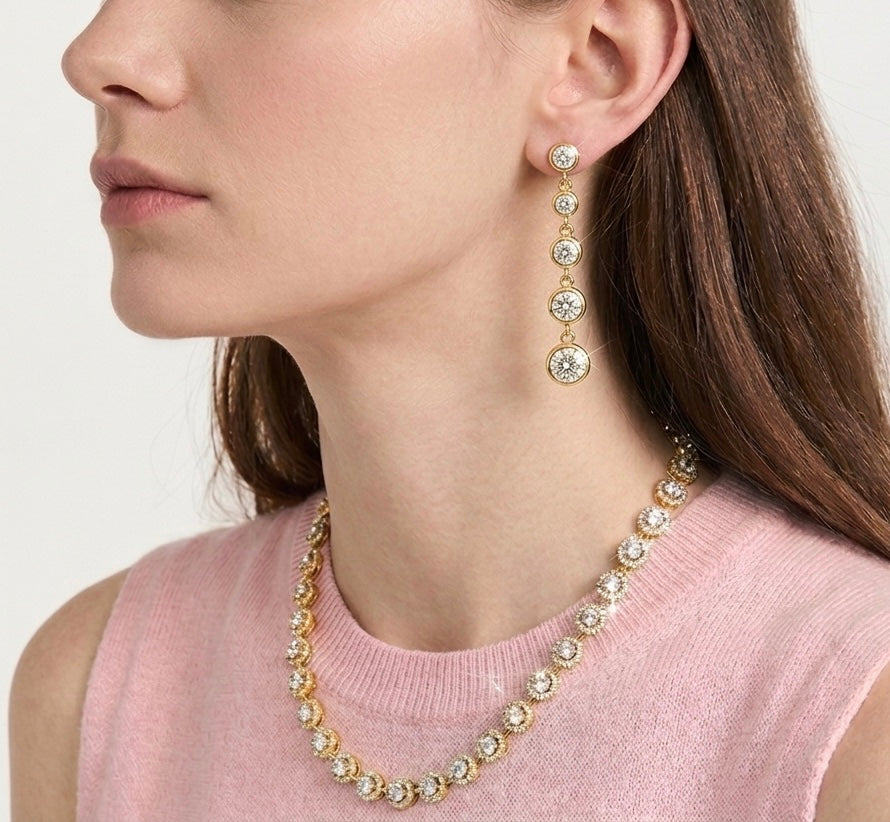 Colección de pendientes de acero y plata Khatarsis brand