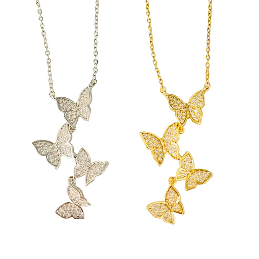 Collar Mariposas en vuelo