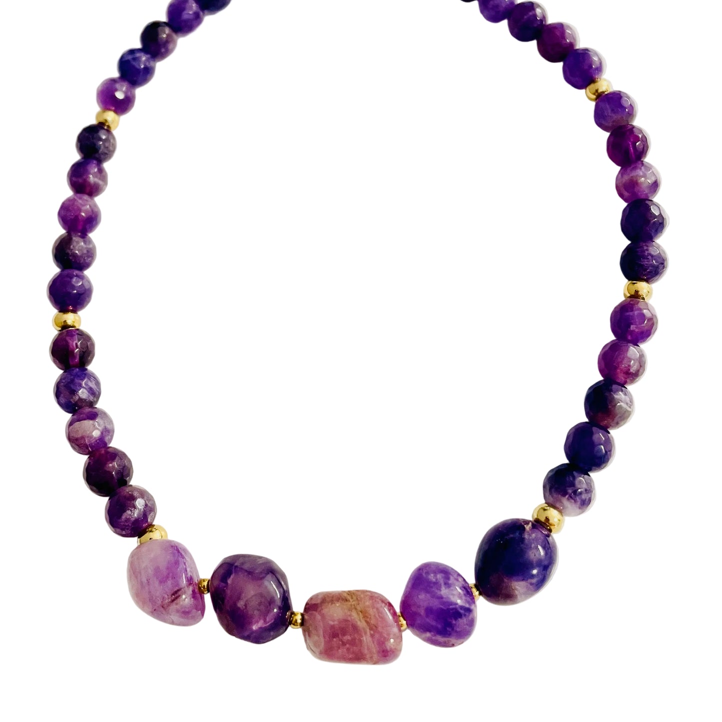 Collar Amatista piedra natural