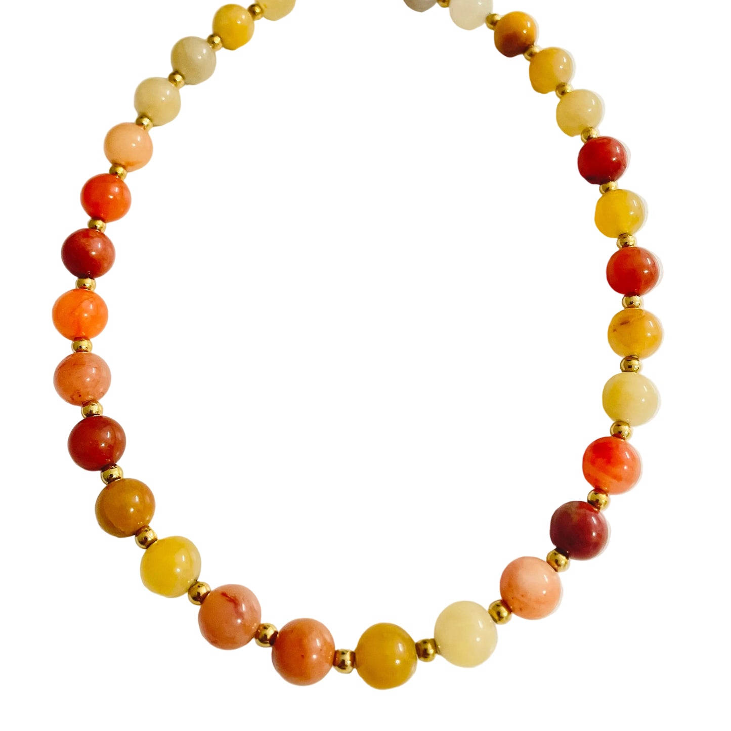 Collar de Agatas pintada natural