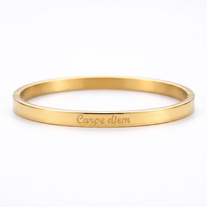 Pulseras con frases de acero inoxidable