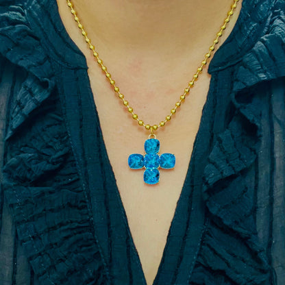 Collar cruz divina