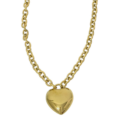 Collar y Pulsera Corazón Dorado