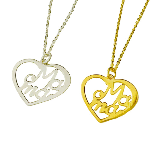 Collar Amor de Mamá plata 925