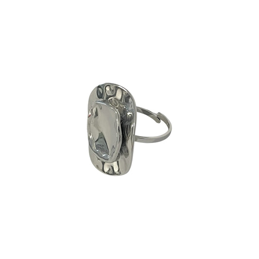 Anillo Halo Plateado