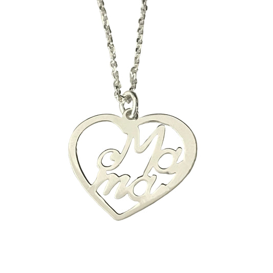 Collar Amor de Mamá plata 925