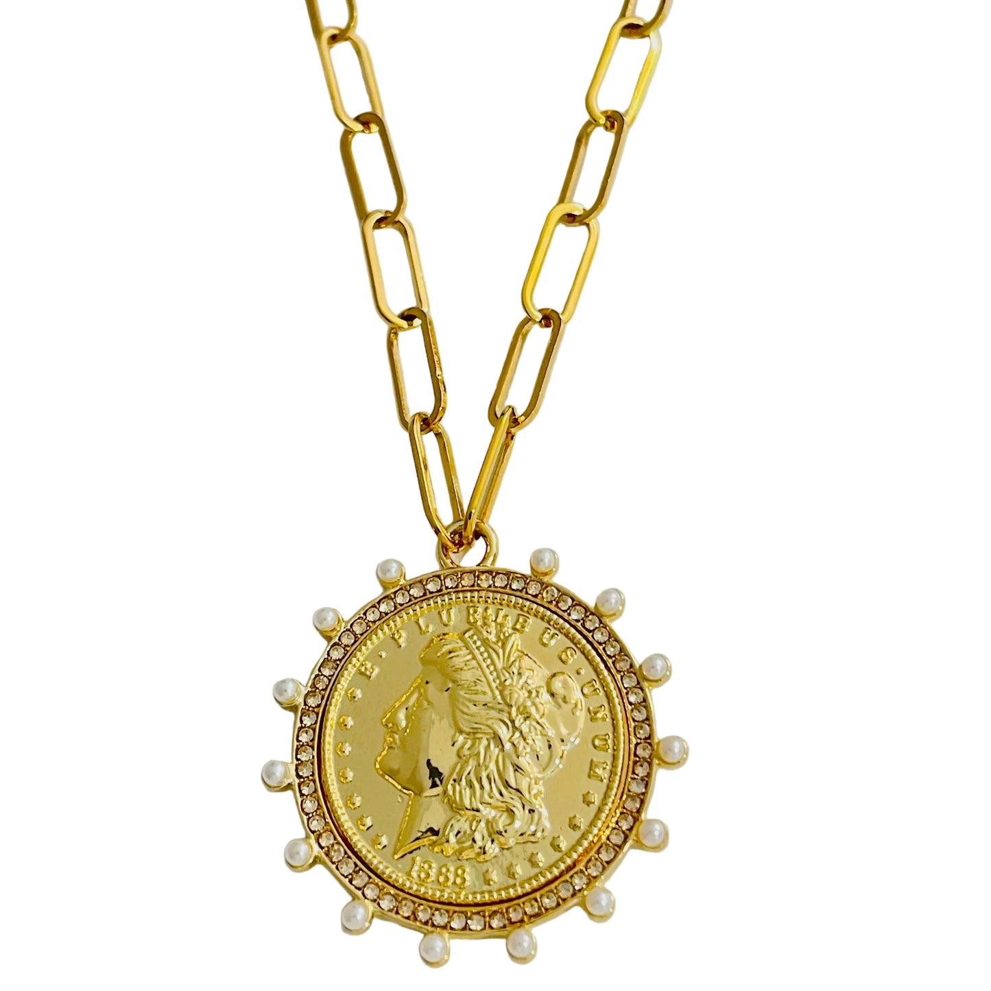 Collar moneda Marianne