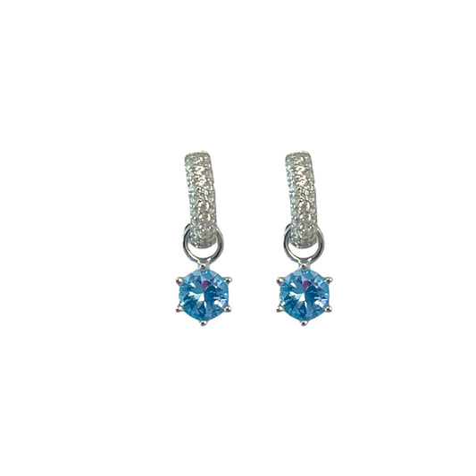 Topacio Azul Plata de Ley 925