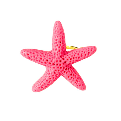 Anillos estrella de mar de colores