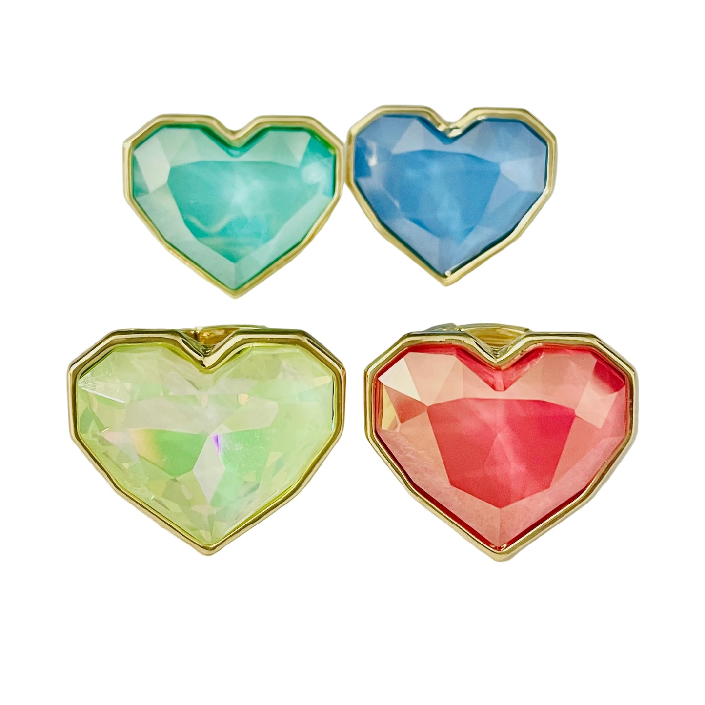 Anillos  corazón de verano