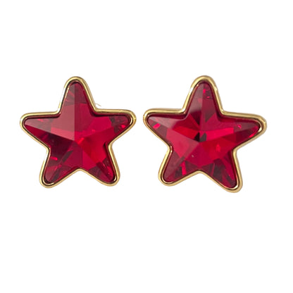 Pendientes estrella de cristal