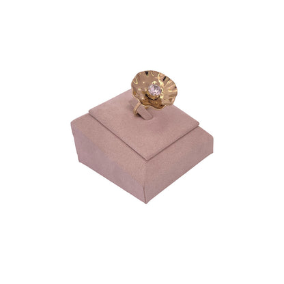 Anillo Halo Brillo Dorado
