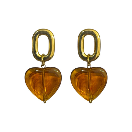Pendientes Corazón de Ámbar