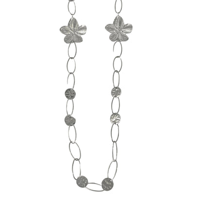 Collar largo flor