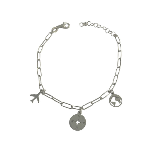 Pulsera Alma viajera Plata de Ley 925