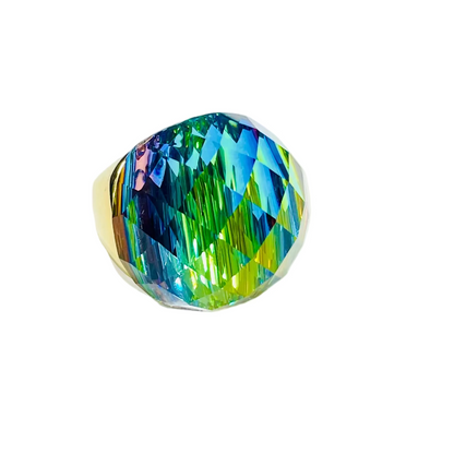 Anillos de  cristal facetado