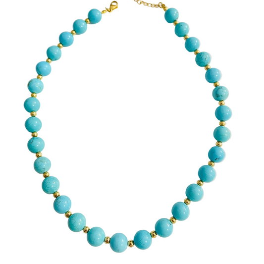Collar turquesa piedra natural