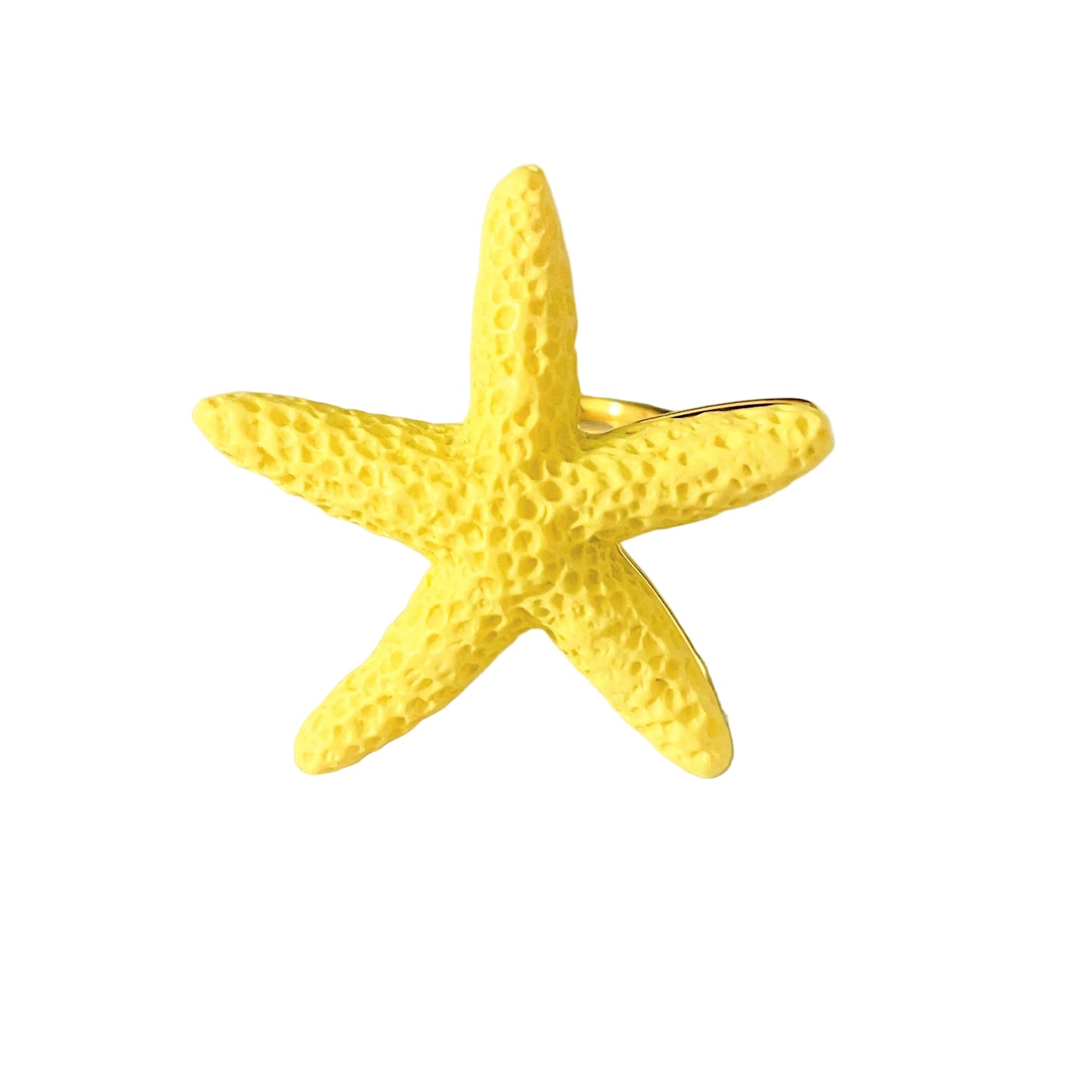 Anillos estrella de mar de colores