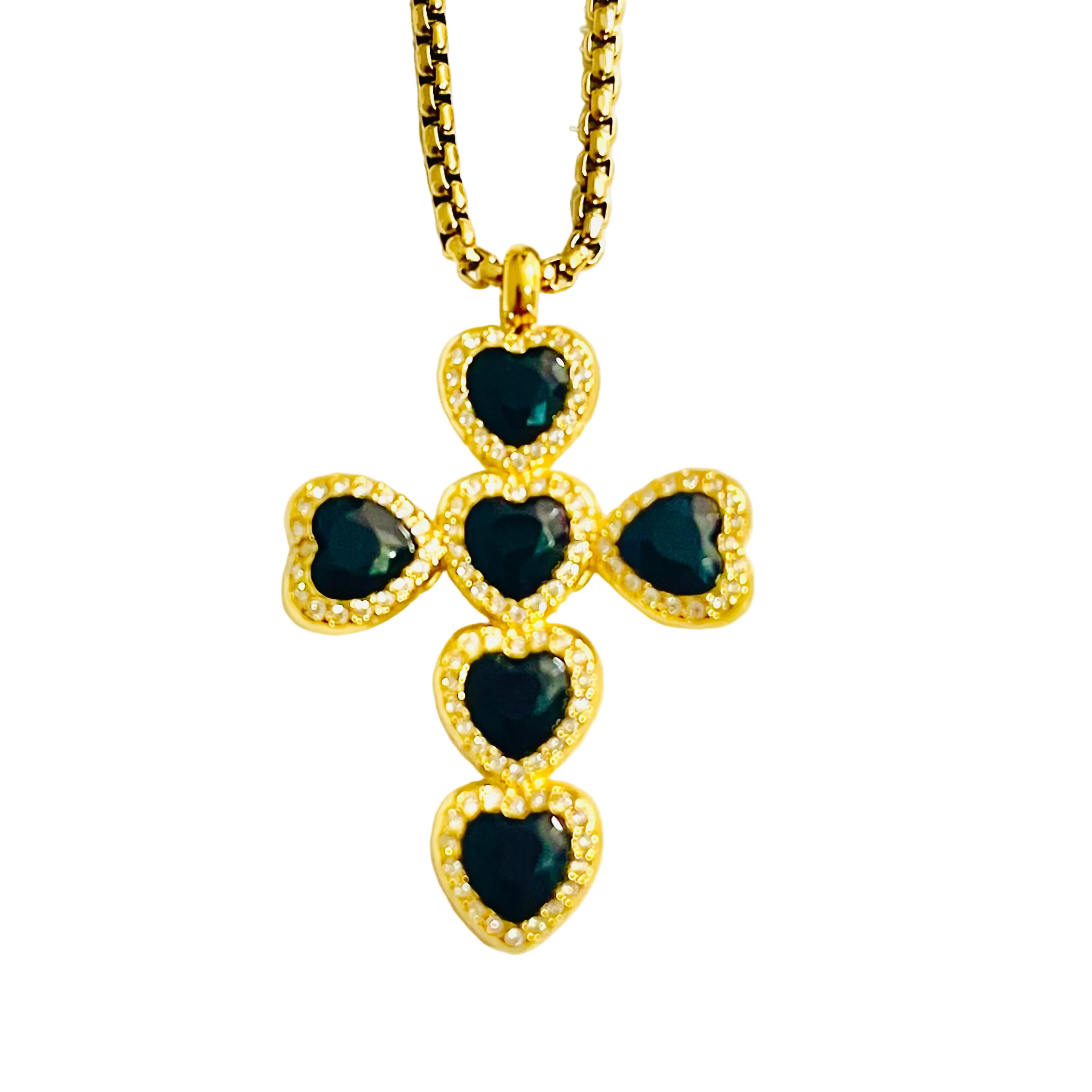 Collar cruz  black love